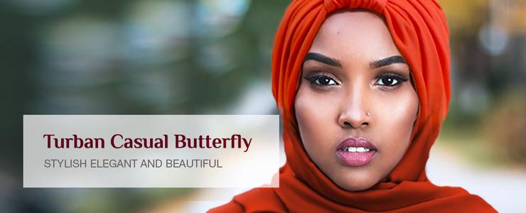 Turban Casual Butterfly